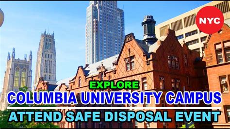 Columbia University Will Host NYC SAFE Disposal Event.